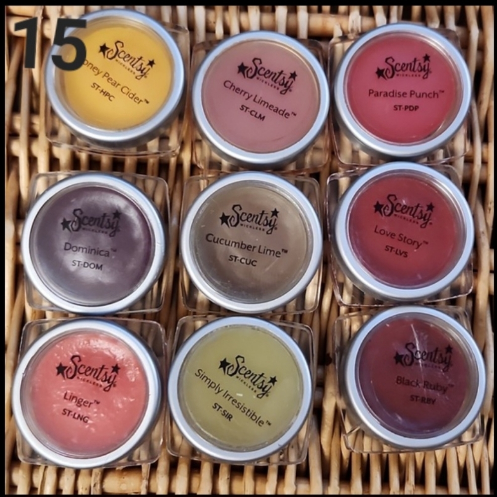 Scentsy Wax Large Testers Set of 9